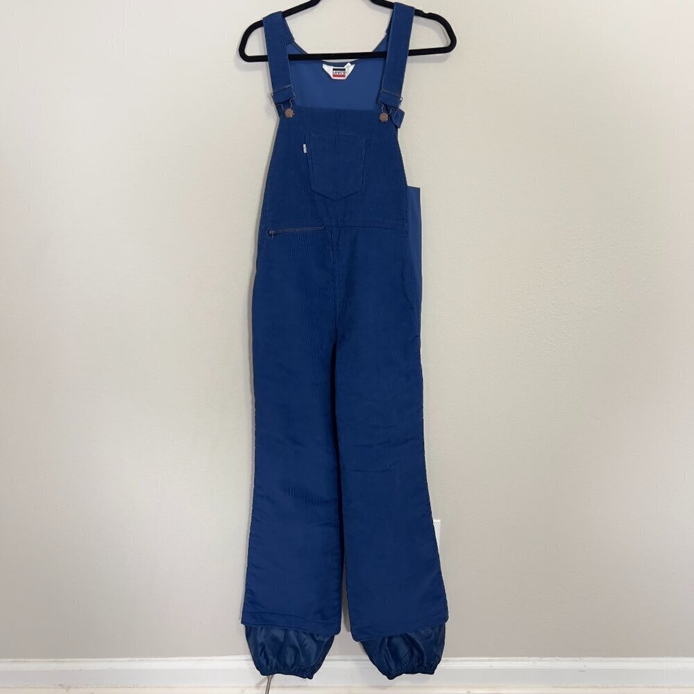 477 Vintage Levi's Snowsuit Overalls Size 12 Color Blue - Picture 2 of 6